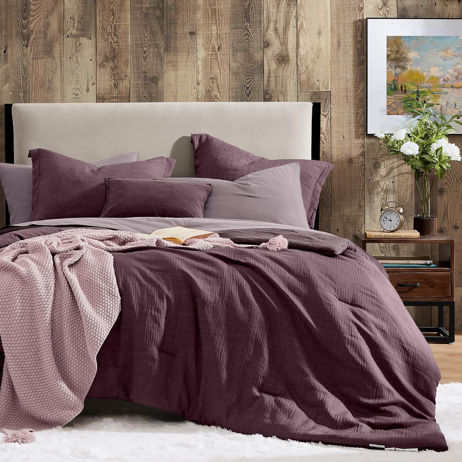 Melex Textured Comforter Set
