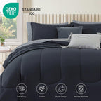 Melex 7-piece Bed in a Bag Comforter Set with Sheets