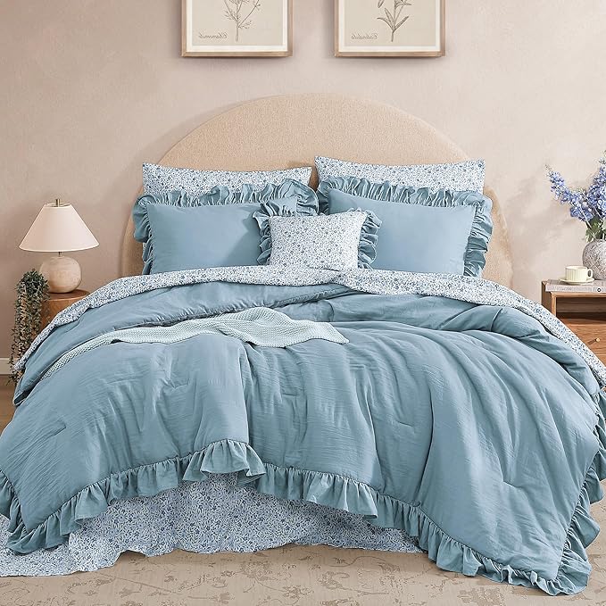 Melex Ruffle Comforter Set