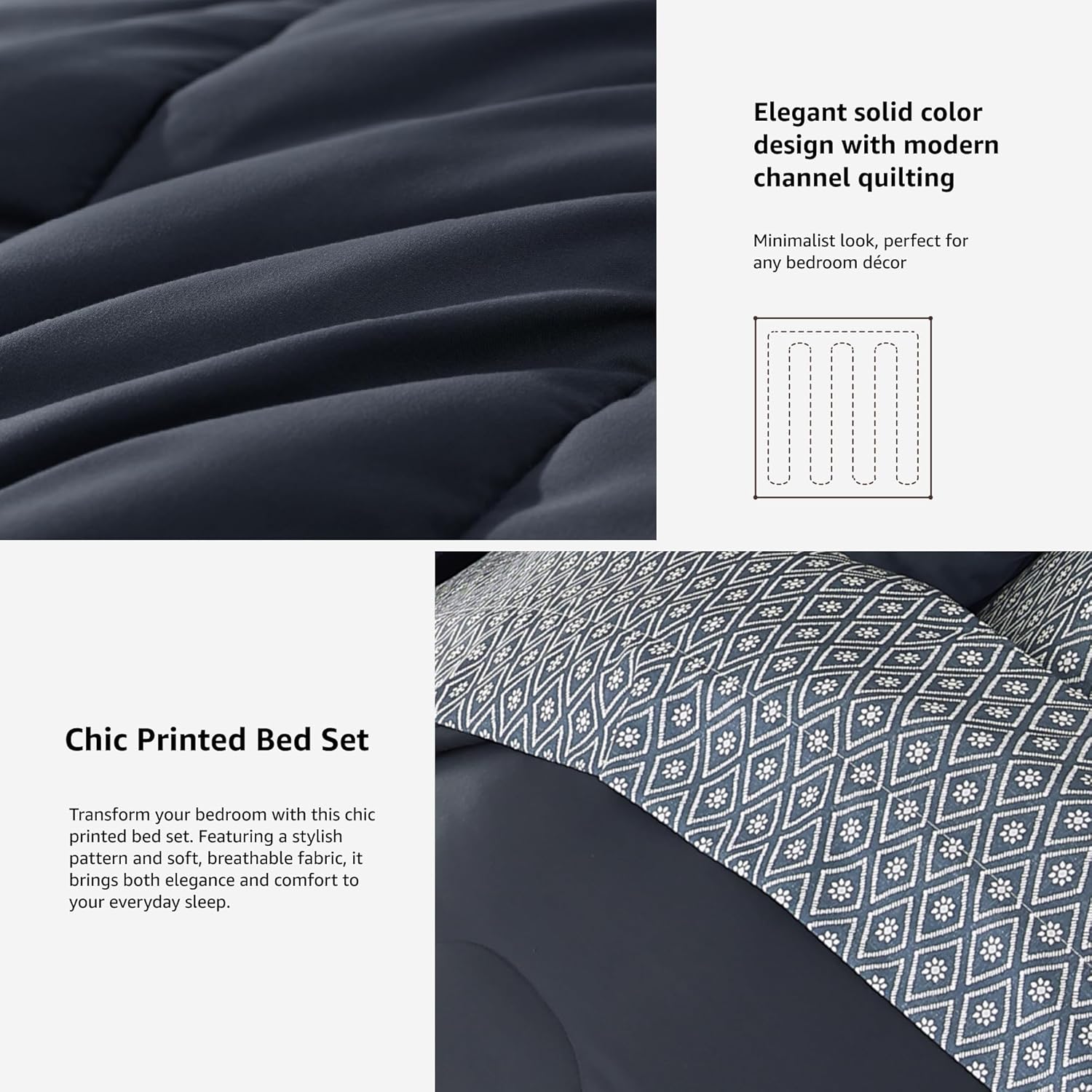 Melex 7-piece Bed in a Bag Comforter Set with Sheets