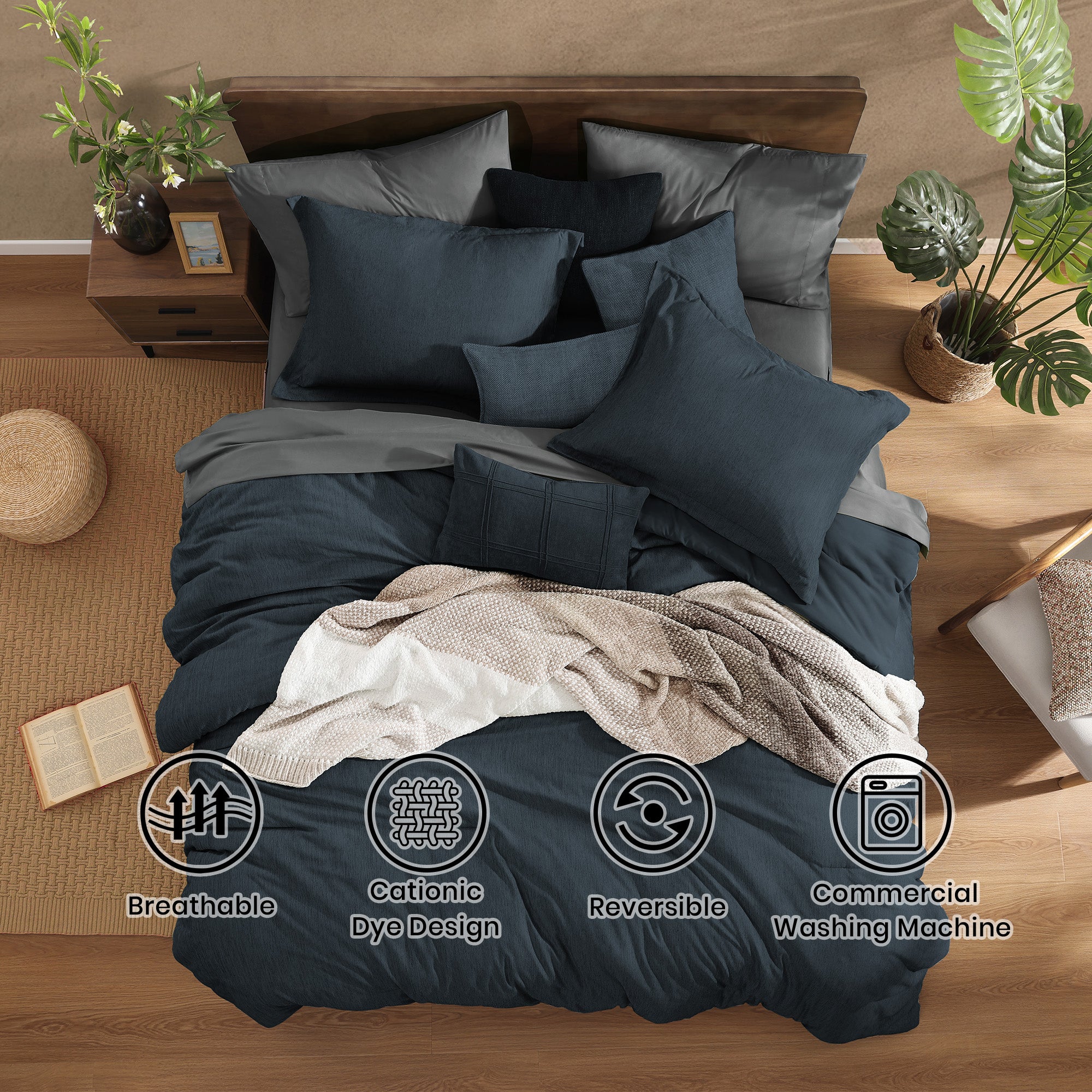 Cationic Dyeing Comforter Sets