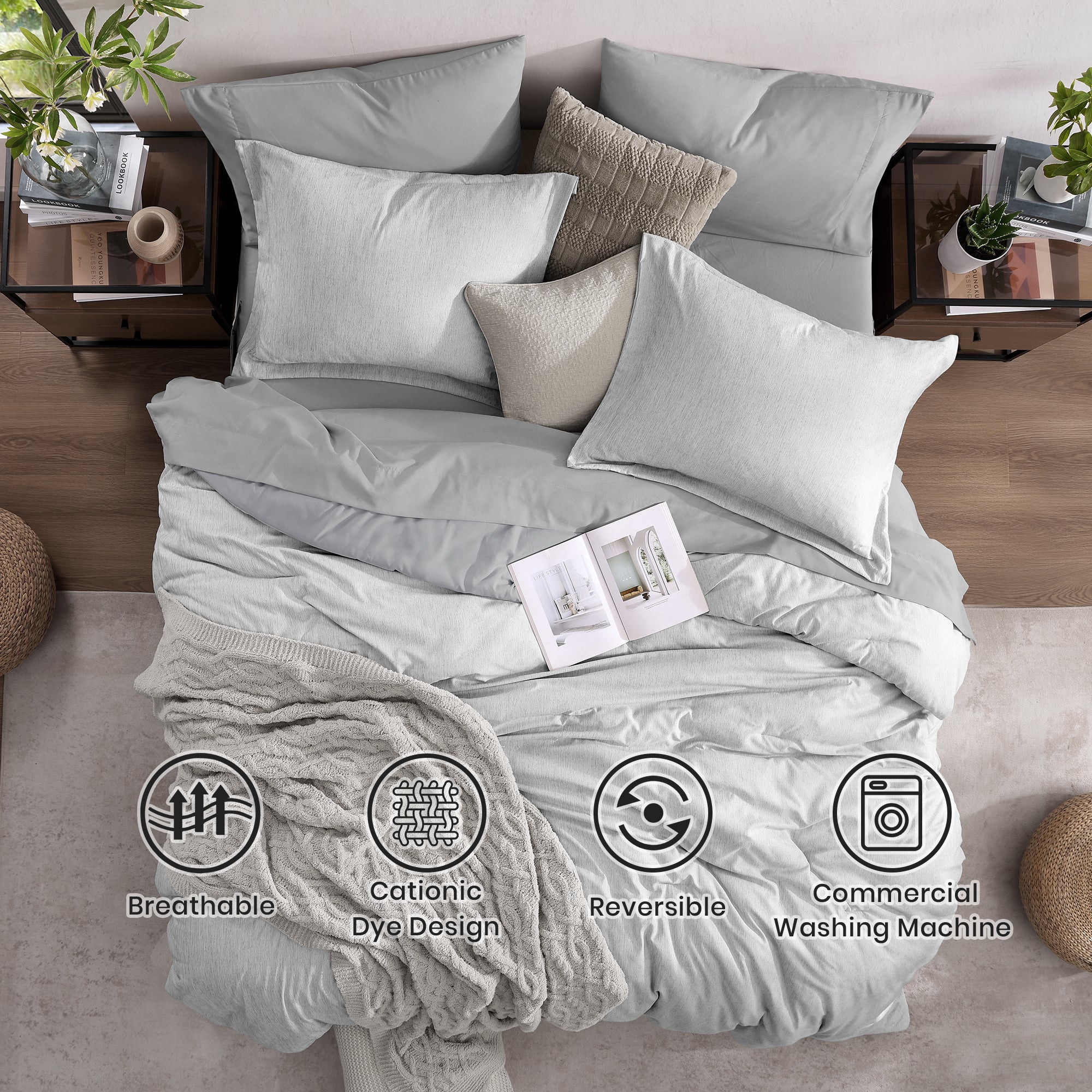 Cationic Dyeing Comforter Sets