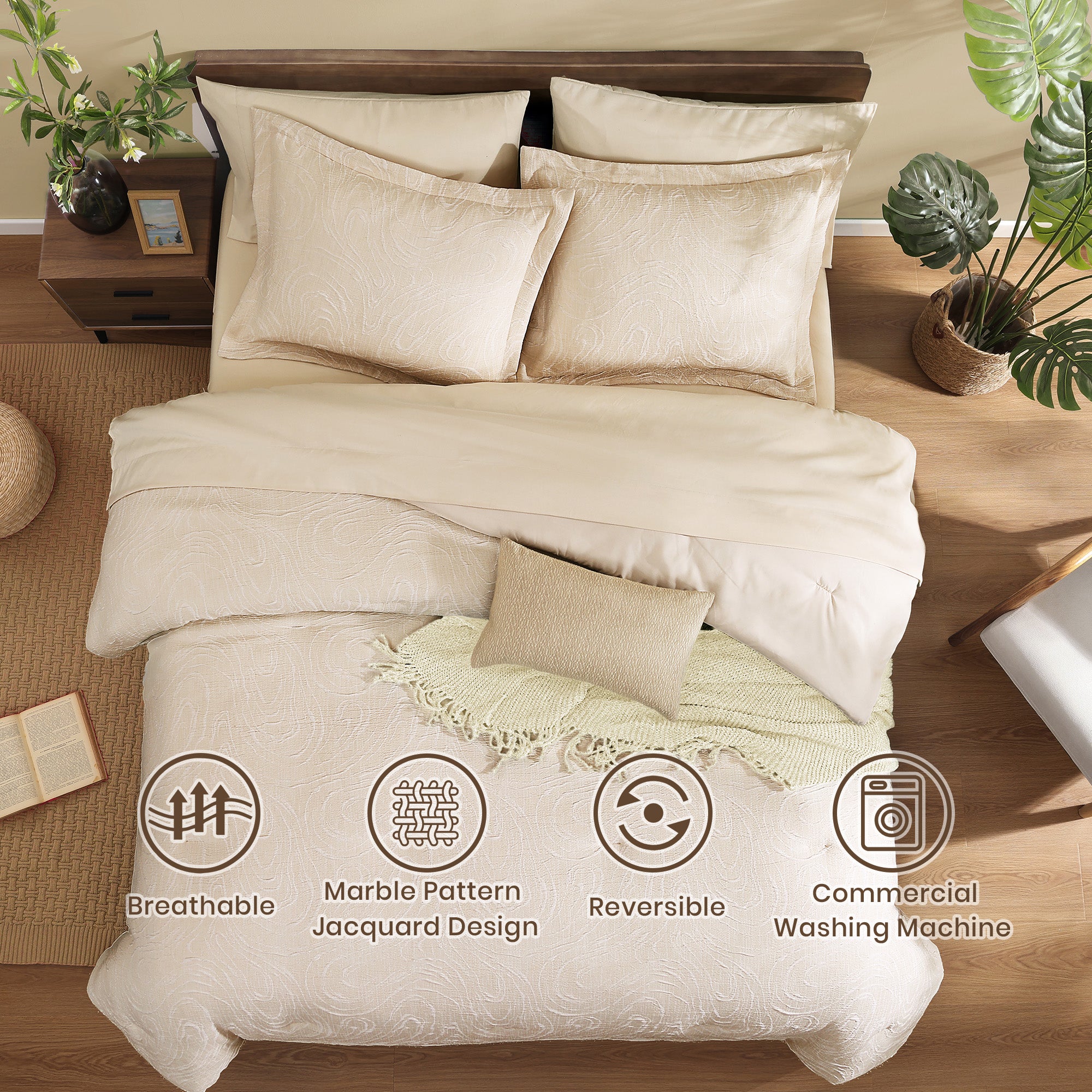 Cationic Dyeing Comforter Sets