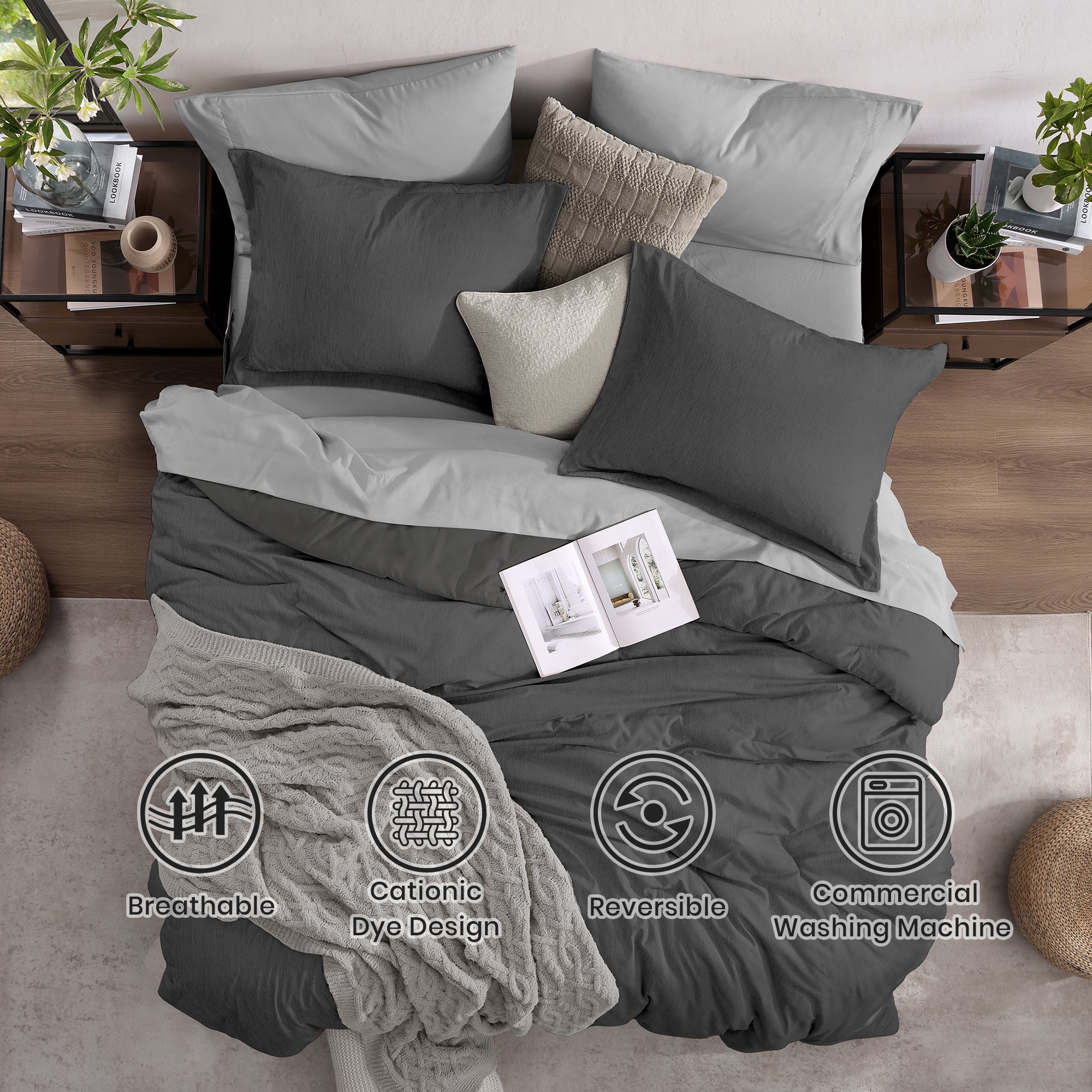 Cationic Dyeing Comforter Sets