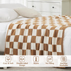 Melex Checkered Throw Blanket