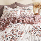 Melex Boho 7-Piece Bed in a Bag Comforter Set with Sheets