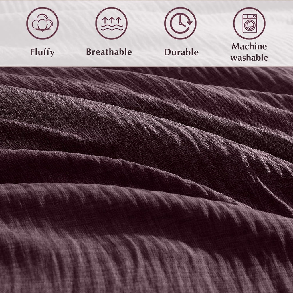 Melex Textured Comforter Set