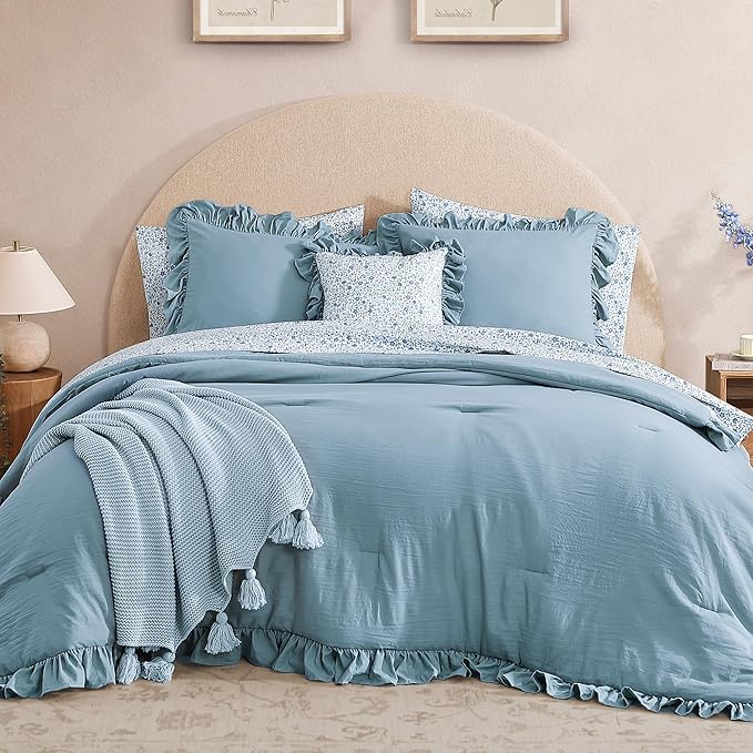 Melex Ruffle Comforter Set