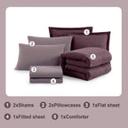 Melex Textured Comforter Set