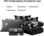 Melex Embroidery Comforter Set