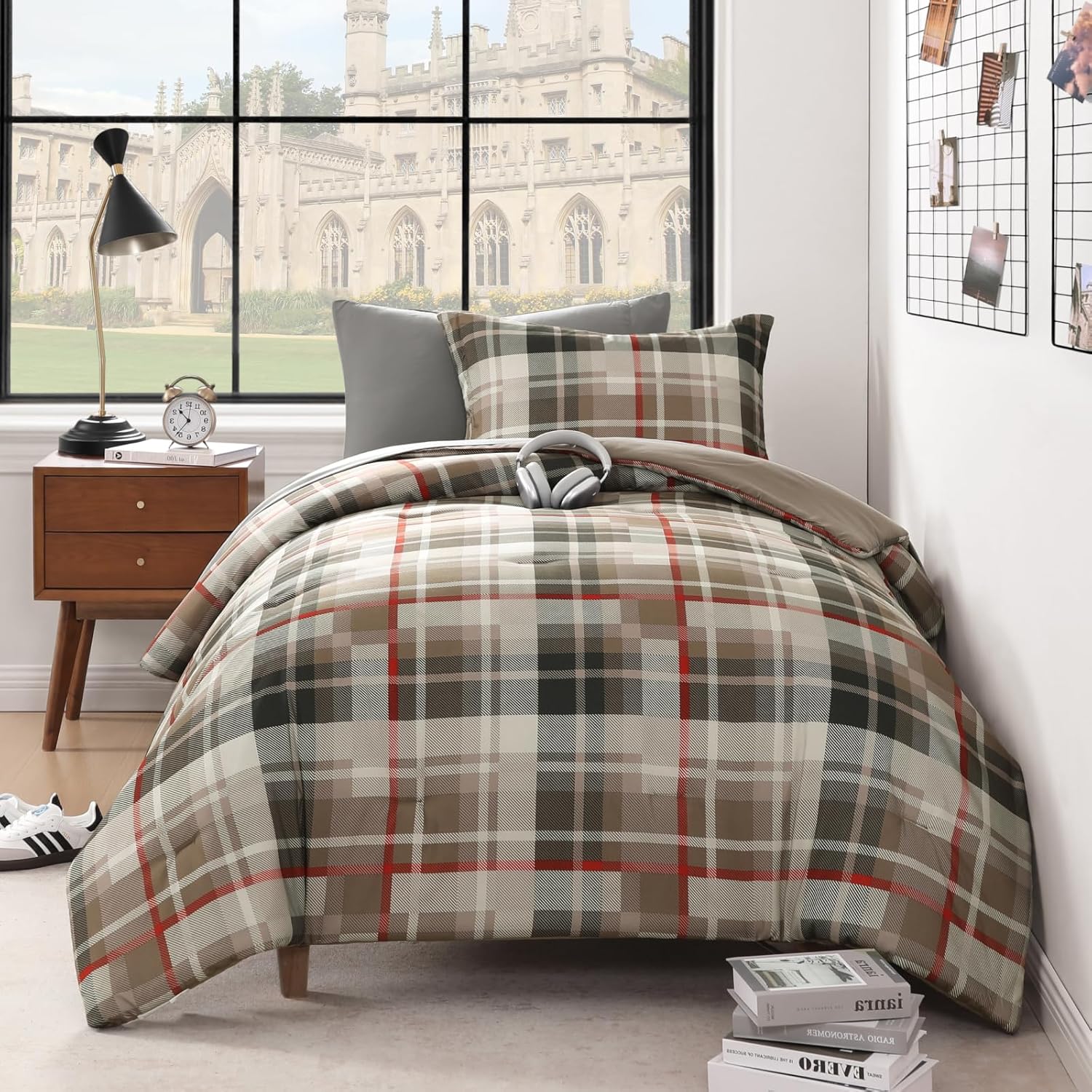 Melex Plaid Comforter Set