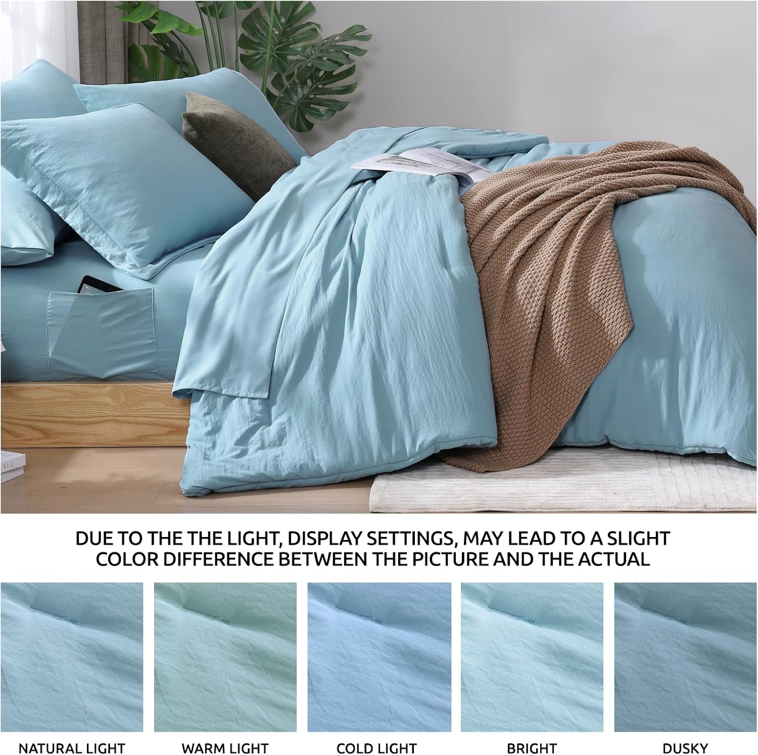Prewashed fabric 7-piece Bed in a Bag Comforter Set
