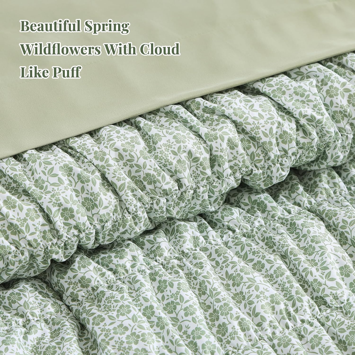 Melex Puff 7-piece Bed in a Bag Comforter Set with Sheets