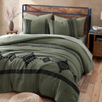 Melex Embroidery Comforter Set