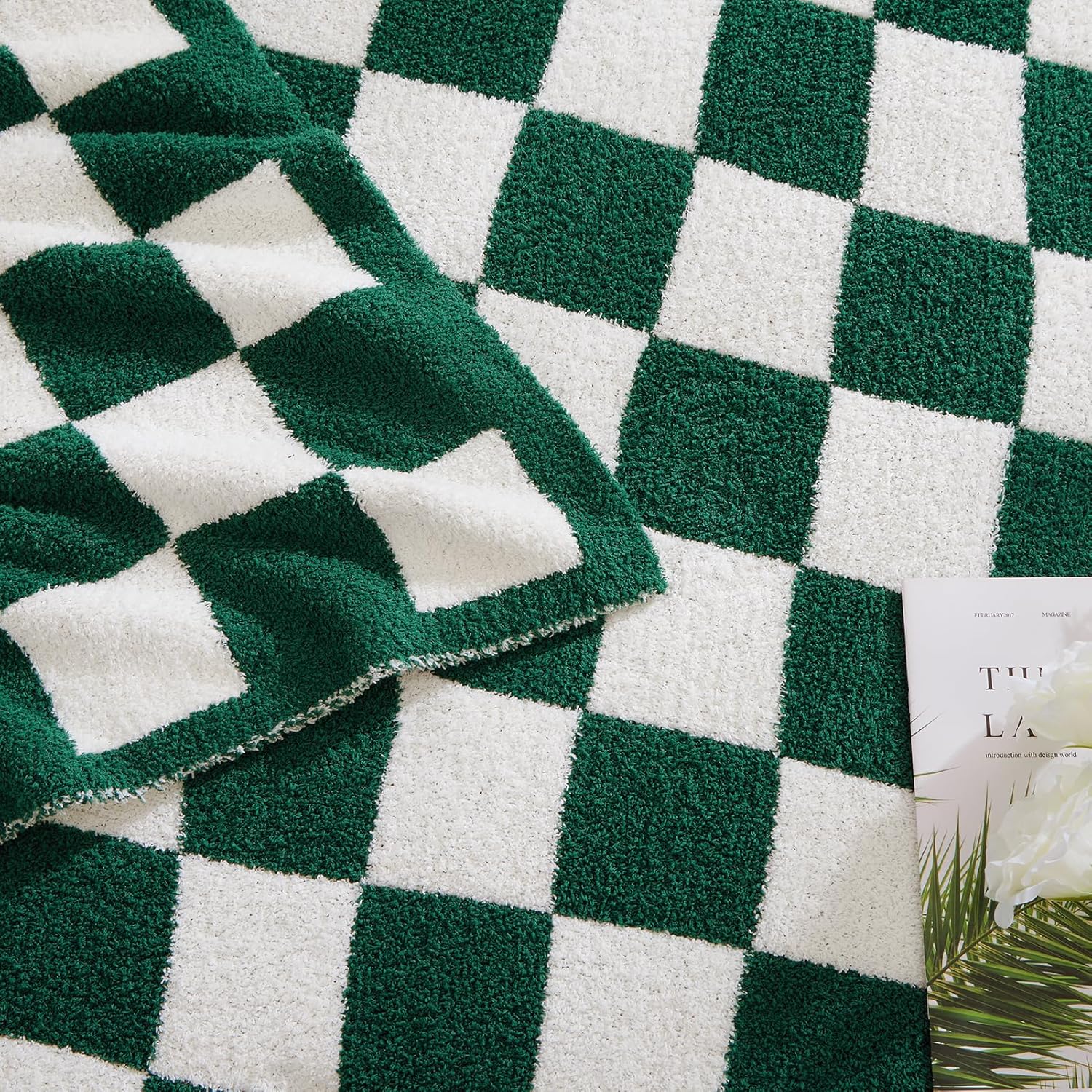 Melex Checkered Throw Blanket