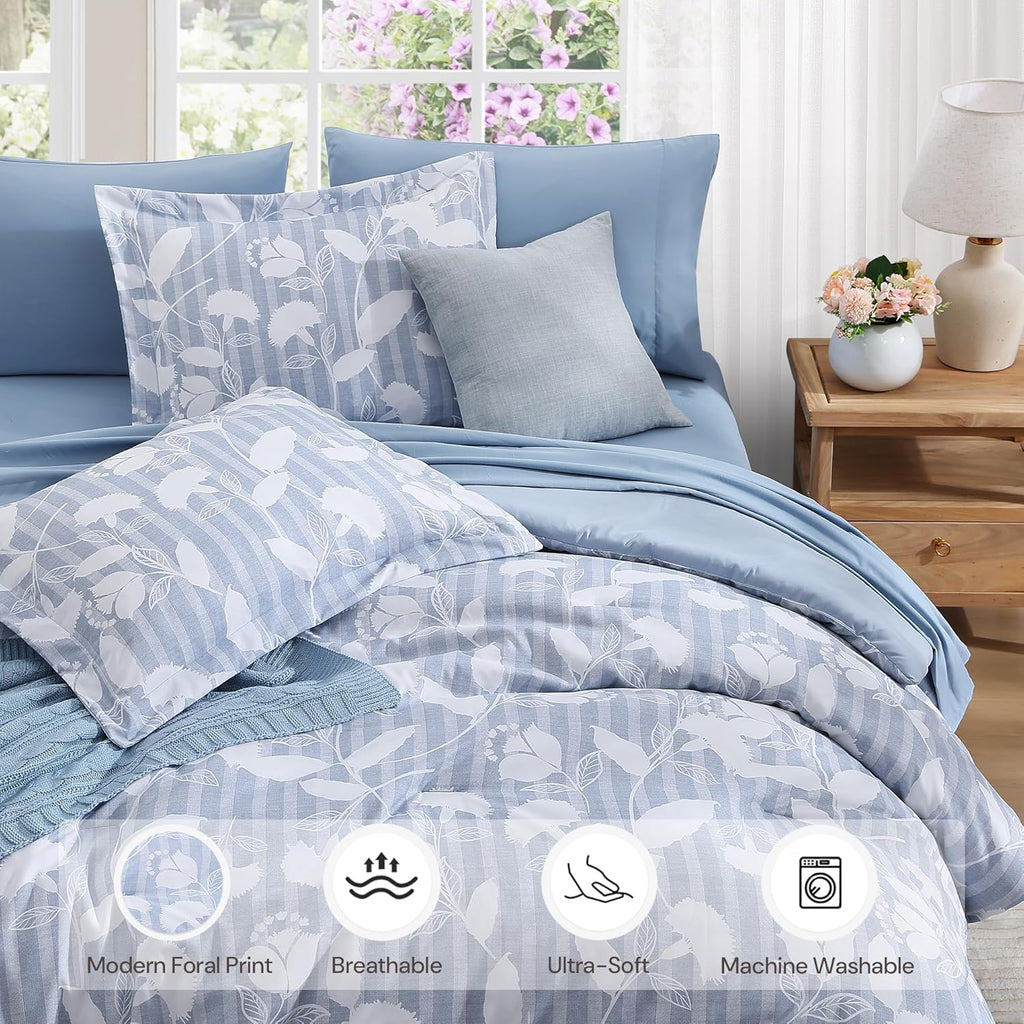Botanical Flowers Comforter Set