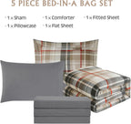 Melex Plaid Comforter Set