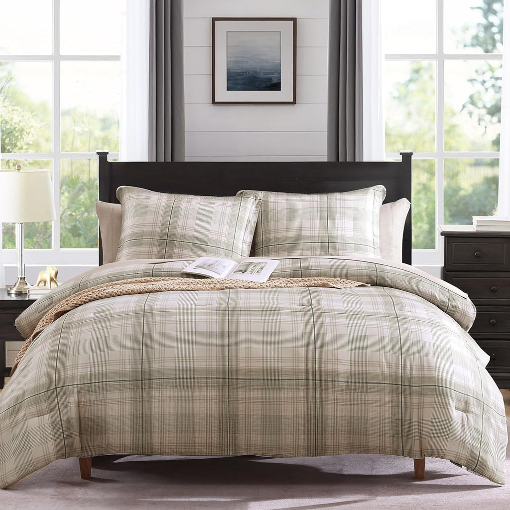 Melex Plaid Comforter Set