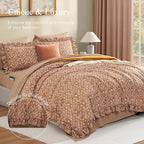 Melex Ruffle Comforter Set