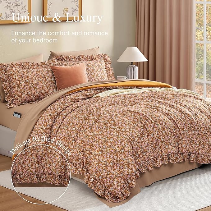 Melex Ruffle Comforter Set