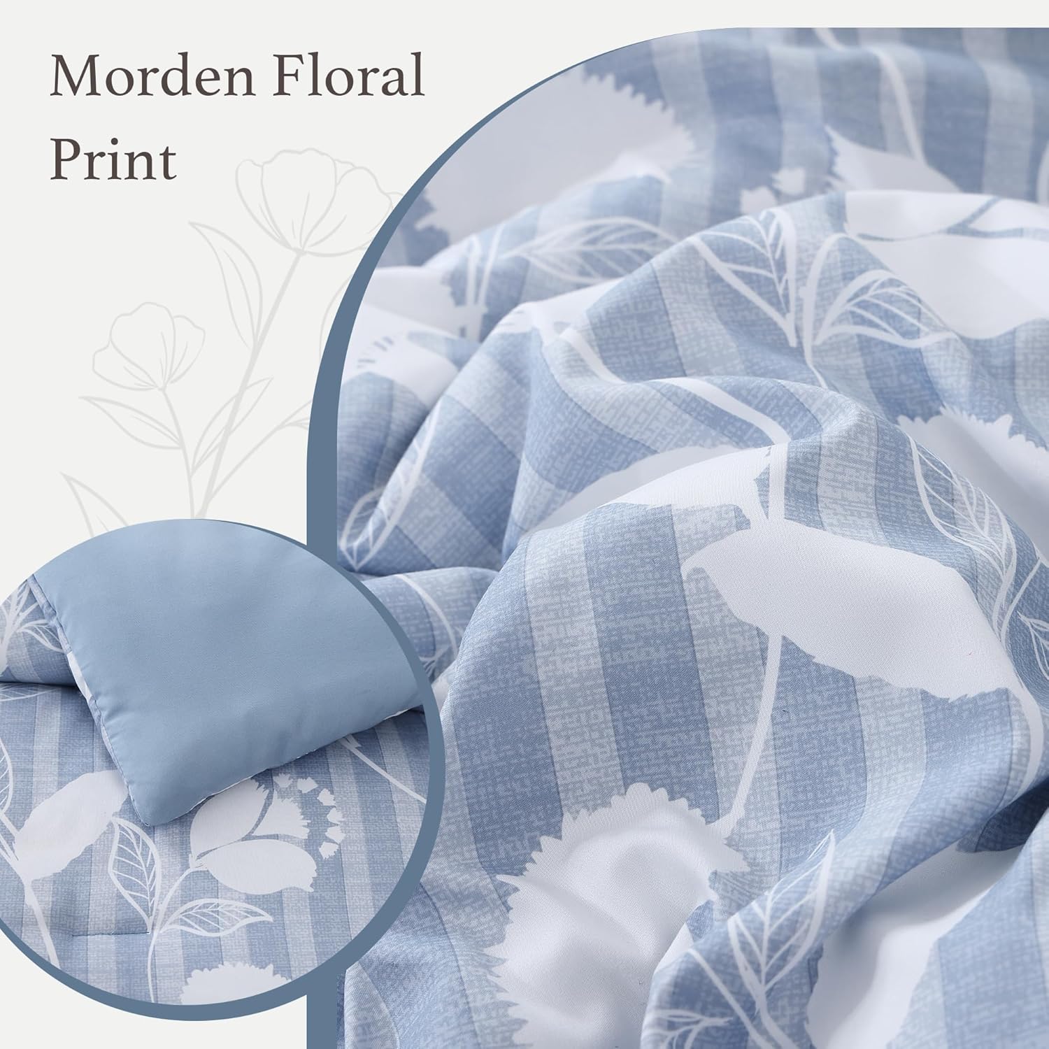 Botanical Flowers Comforter Set
