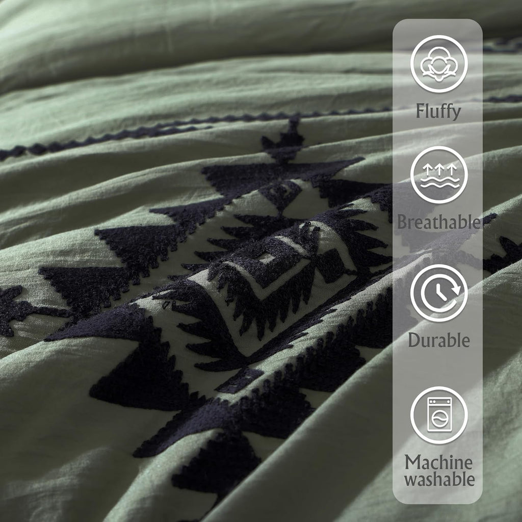 Melex Embroidery Comforter Set