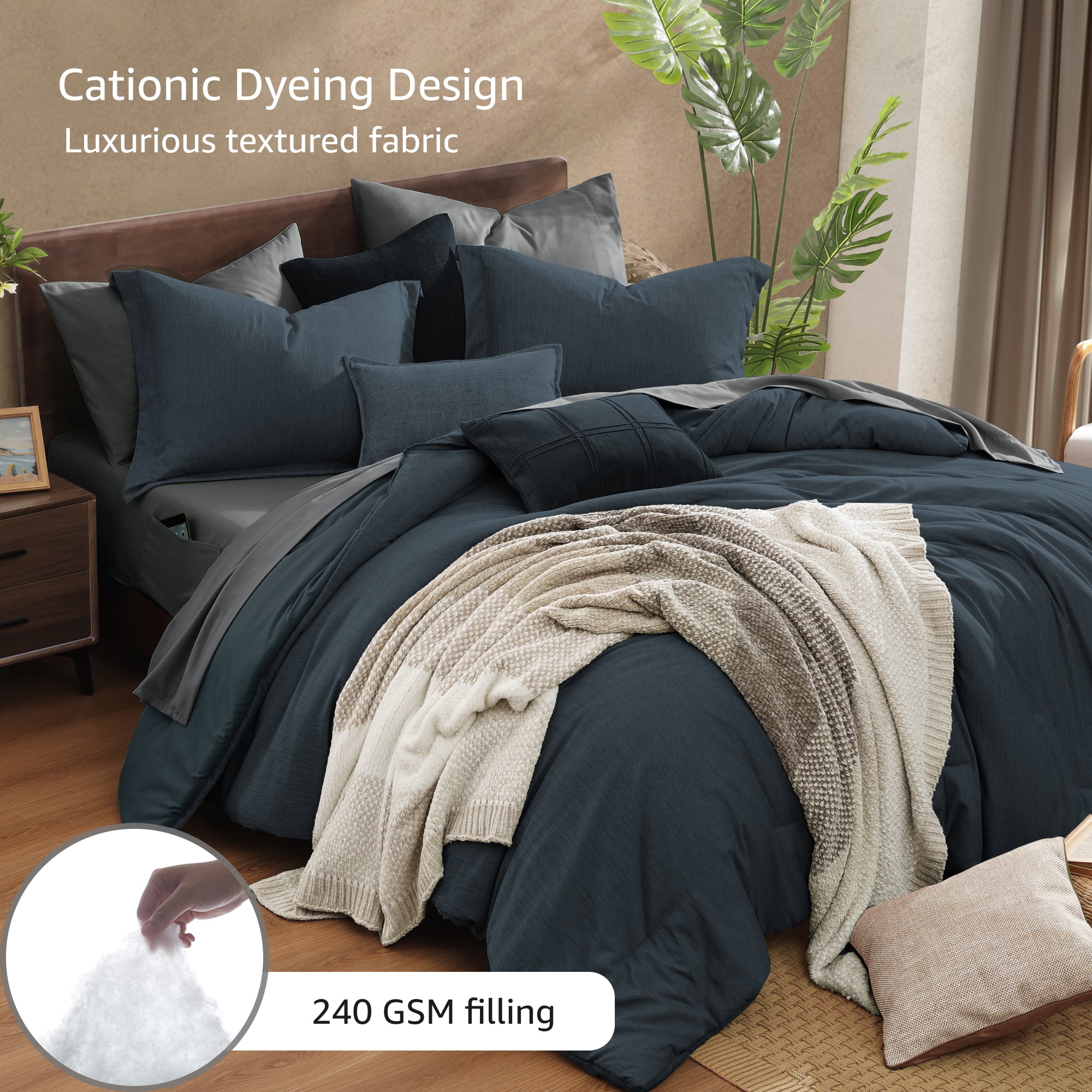 Cationic Dyeing Comforter Sets