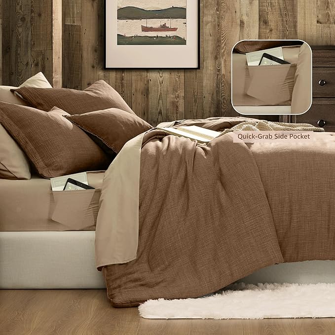 Melex Textured Comforter Set