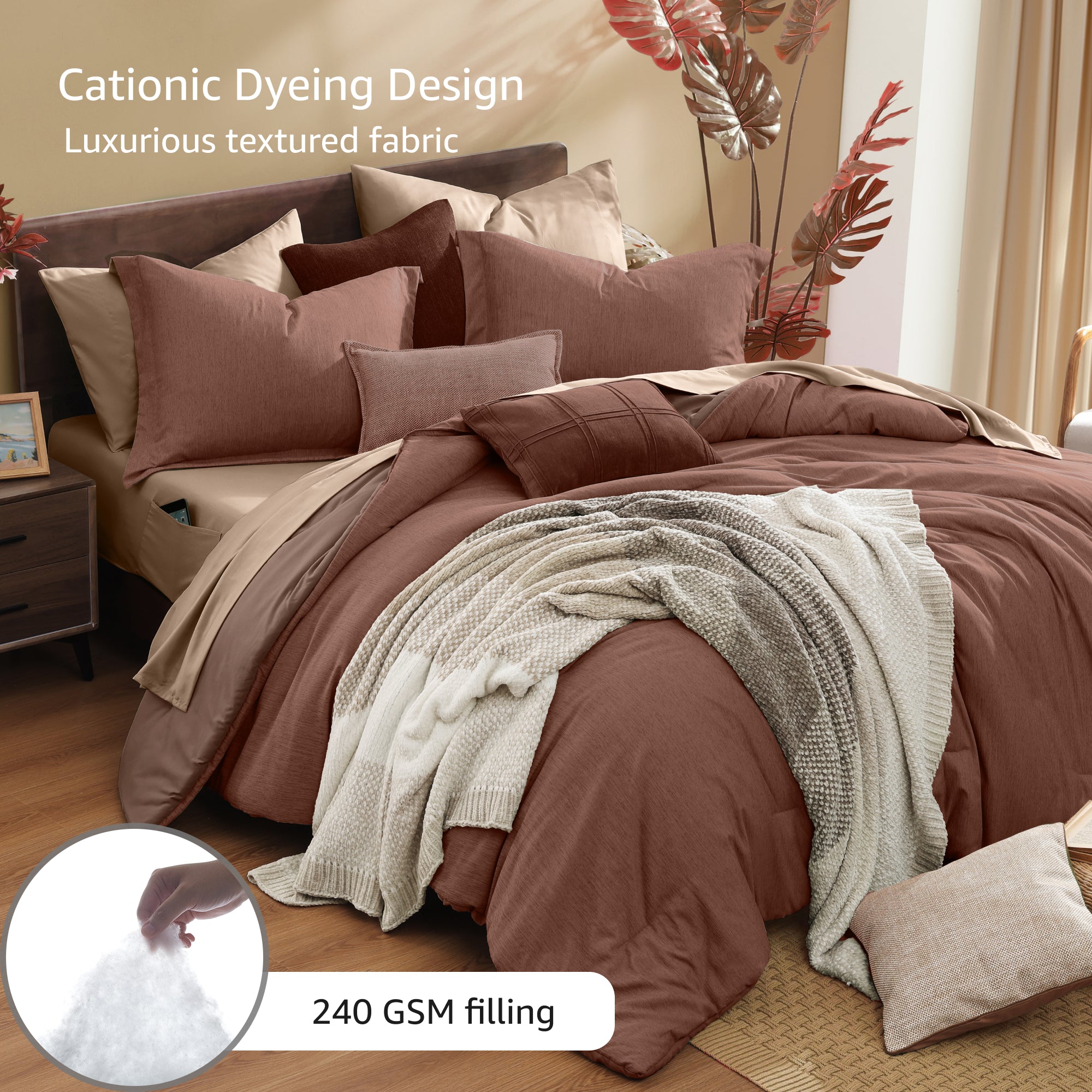 Cationic Dyeing Comforter Sets