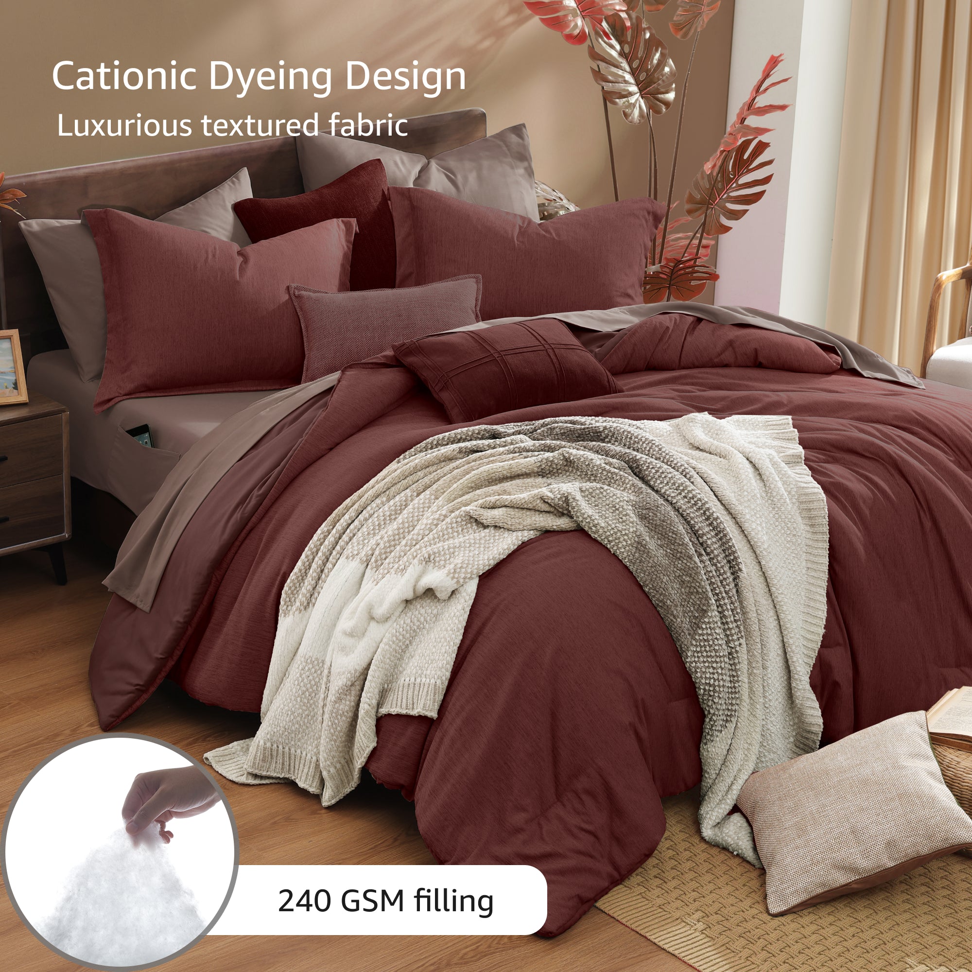 Cationic Dyeing Comforter Sets