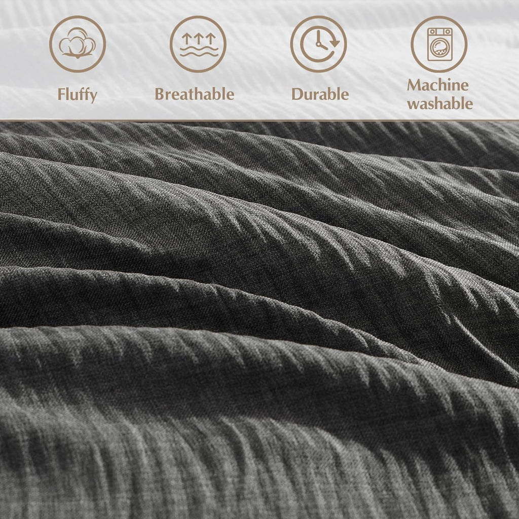 Melex Textured Comforter Set