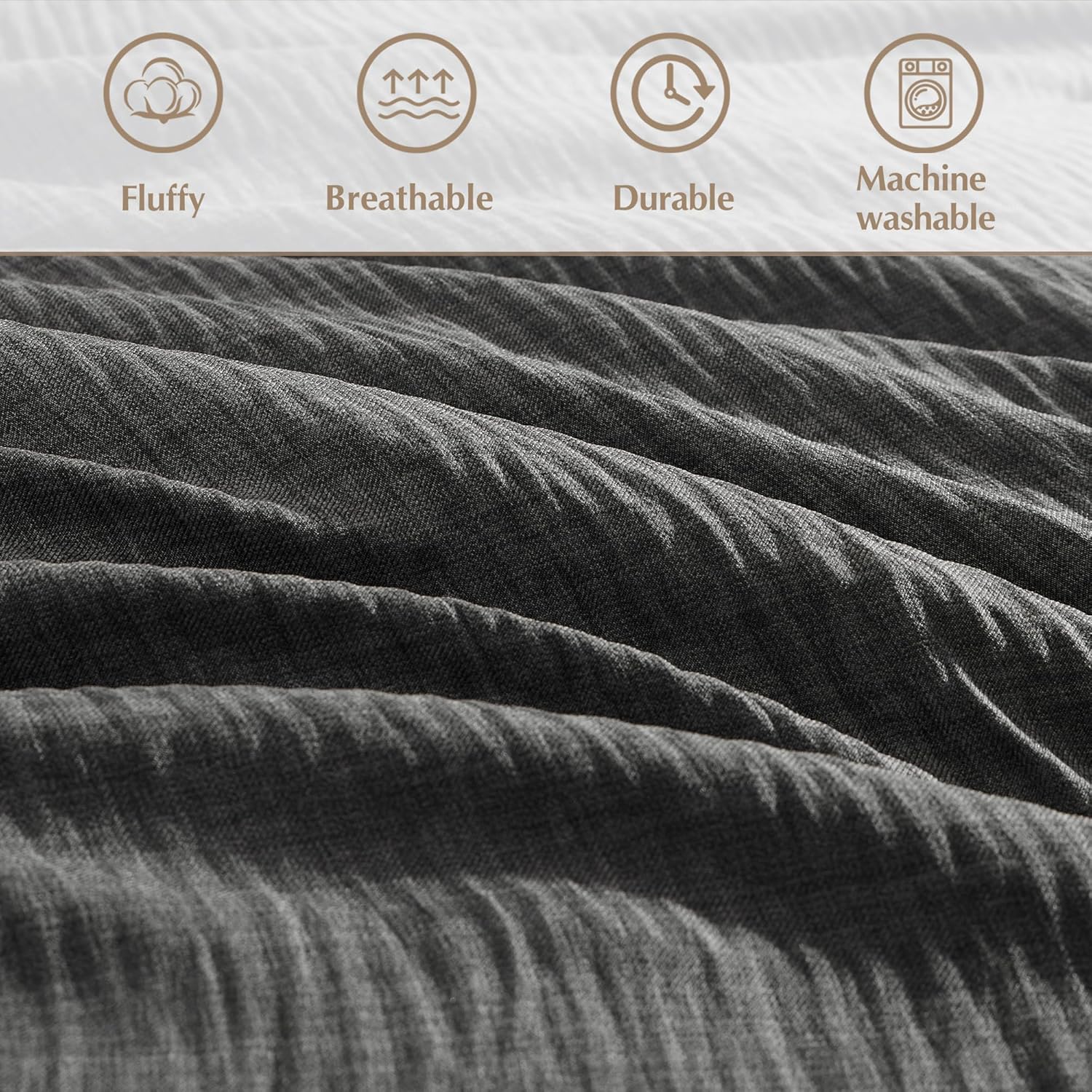 Melex Textured Comforter Set