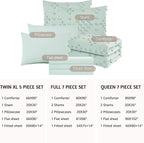 Melex Pom Tufted Comforter Set