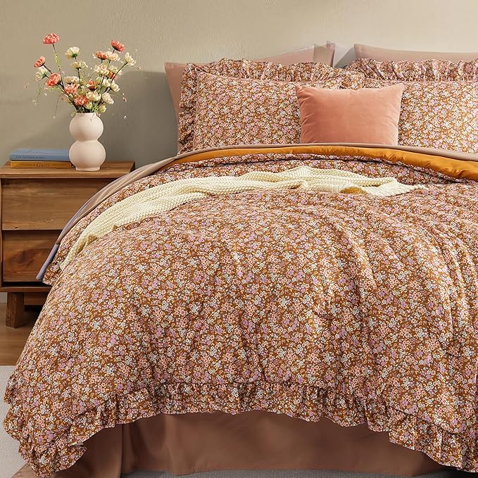 Melex Ruffle Comforter Set