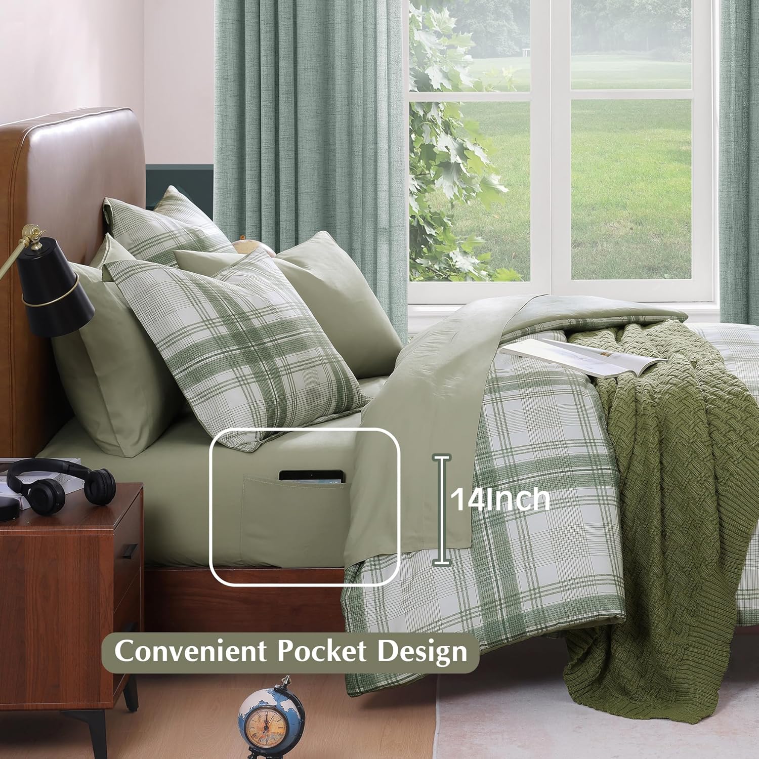 Catami Plaid Comforter Set