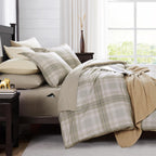 Melex Plaid Comforter Set