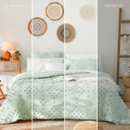 Melex Pom Tufted Comforter Set