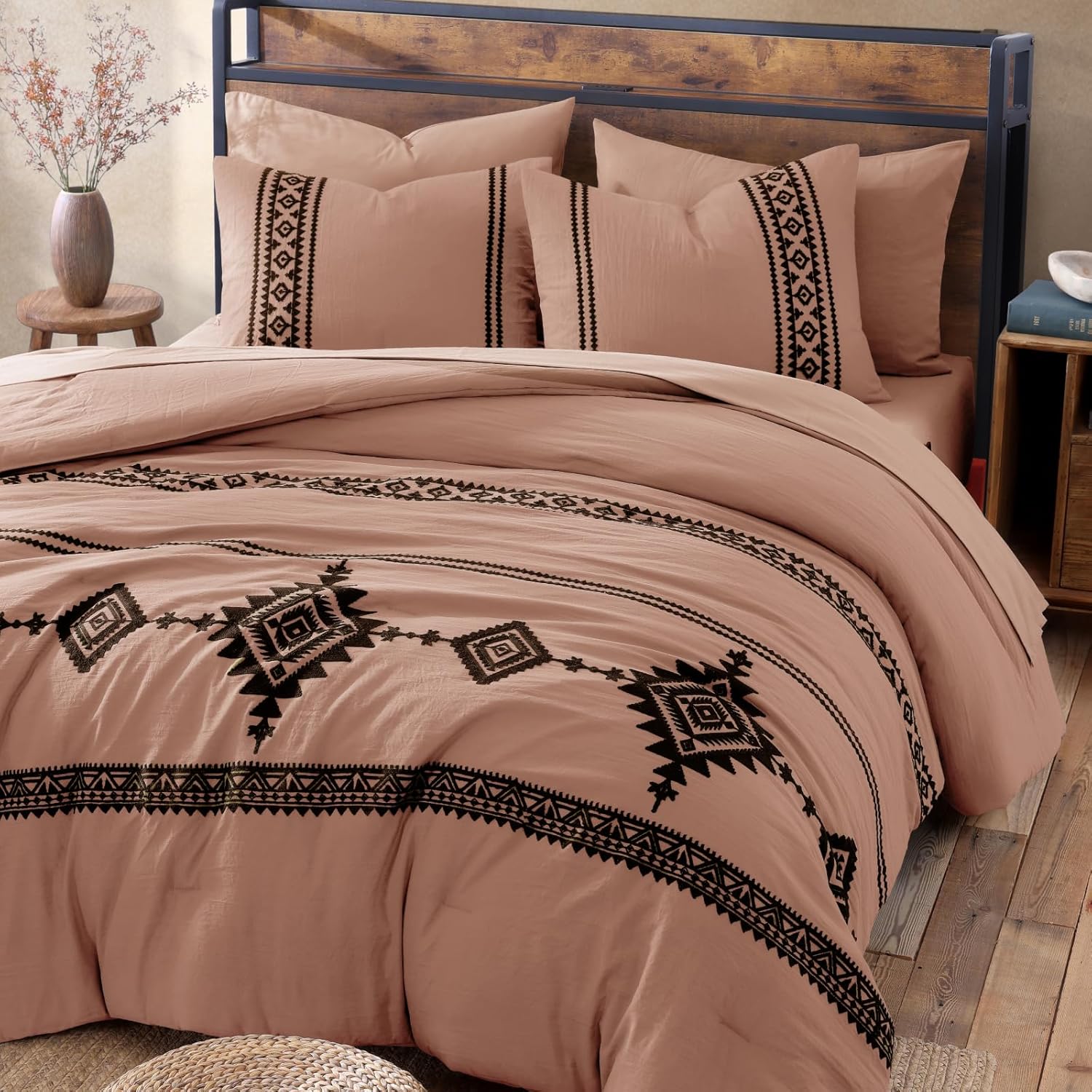 Melex Embroidery Comforter Set