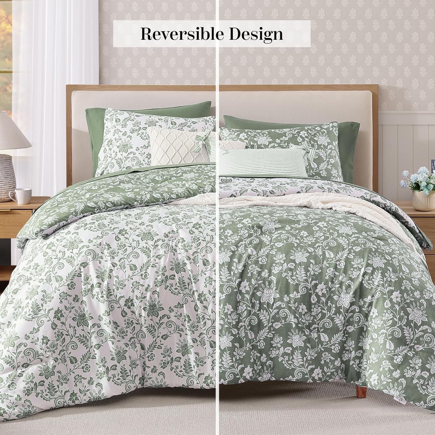 Botanical Flowers Comforter Set