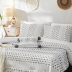 Melex Pom Tufted Comforter Set