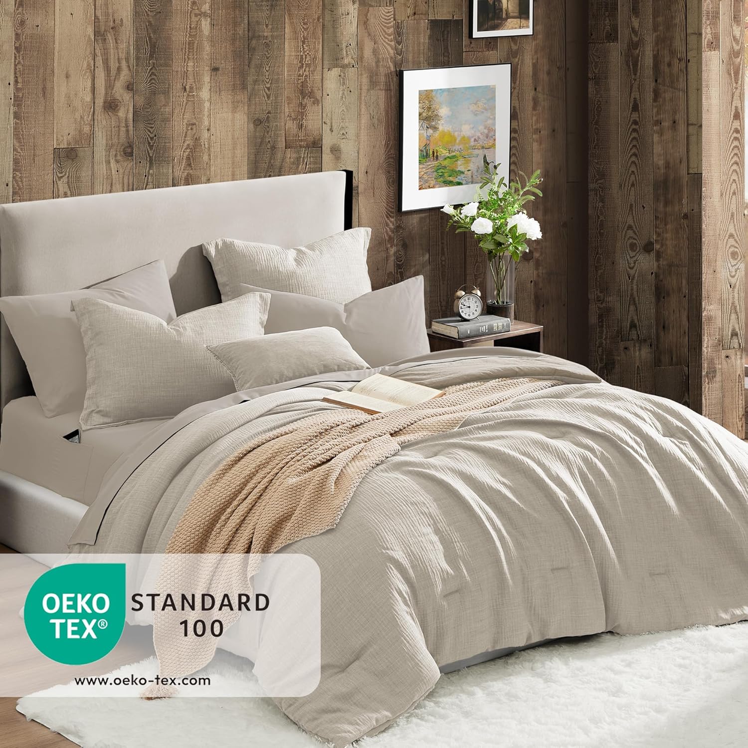 Melex Textured Comforter Set