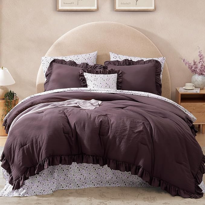 Melex Ruffle Comforter Set