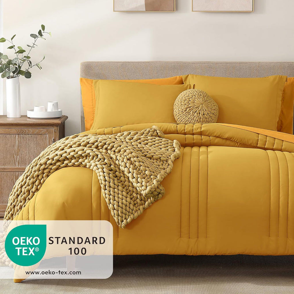 Melex 7-piece Bed in a Bag Comforter Set with Sheets