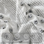 Melex Pom Tufted Comforter Set