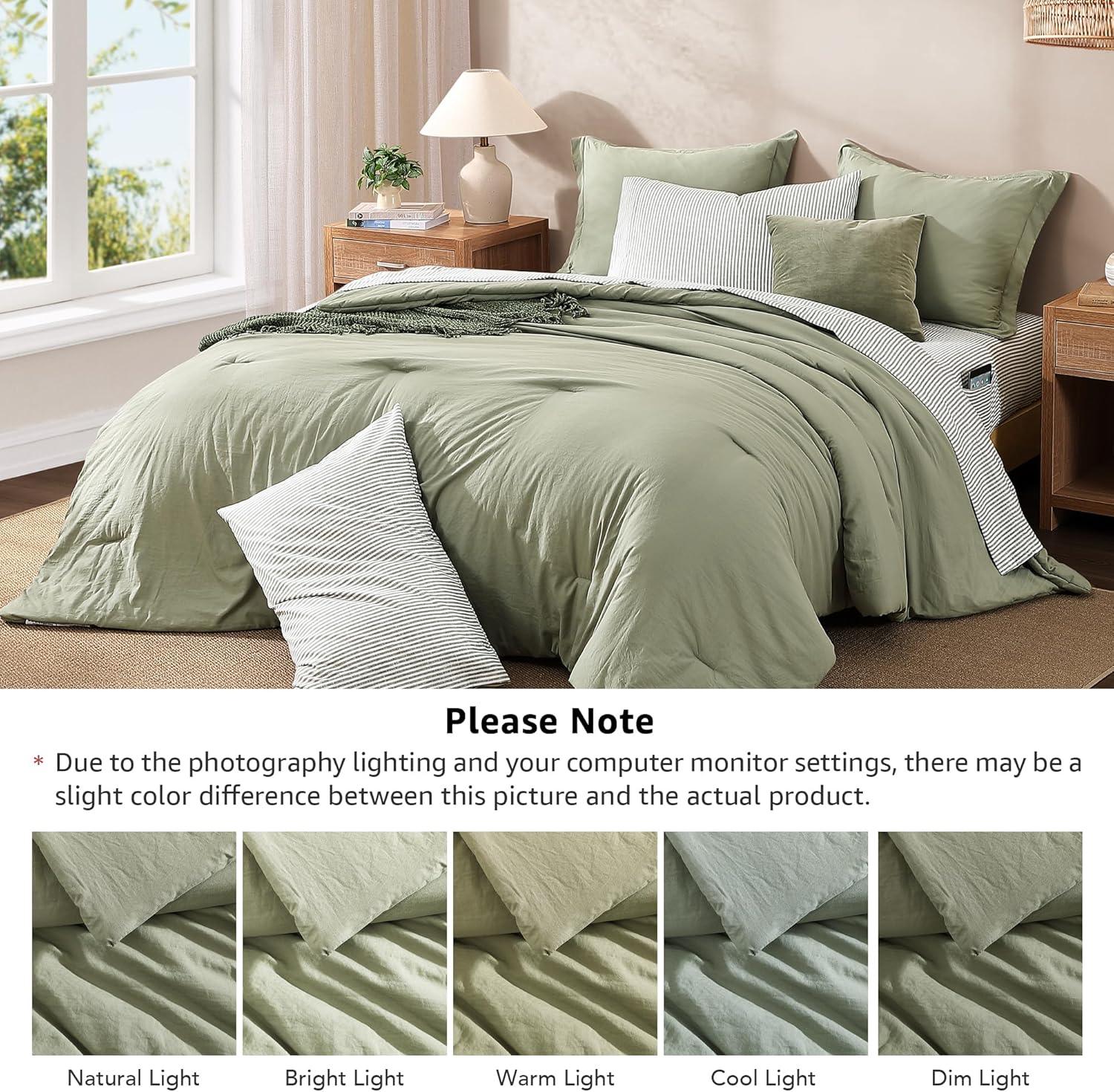 Melex Prewashed Bed in a Bag,Ultra Soft Comforter Bed Set with Sheets