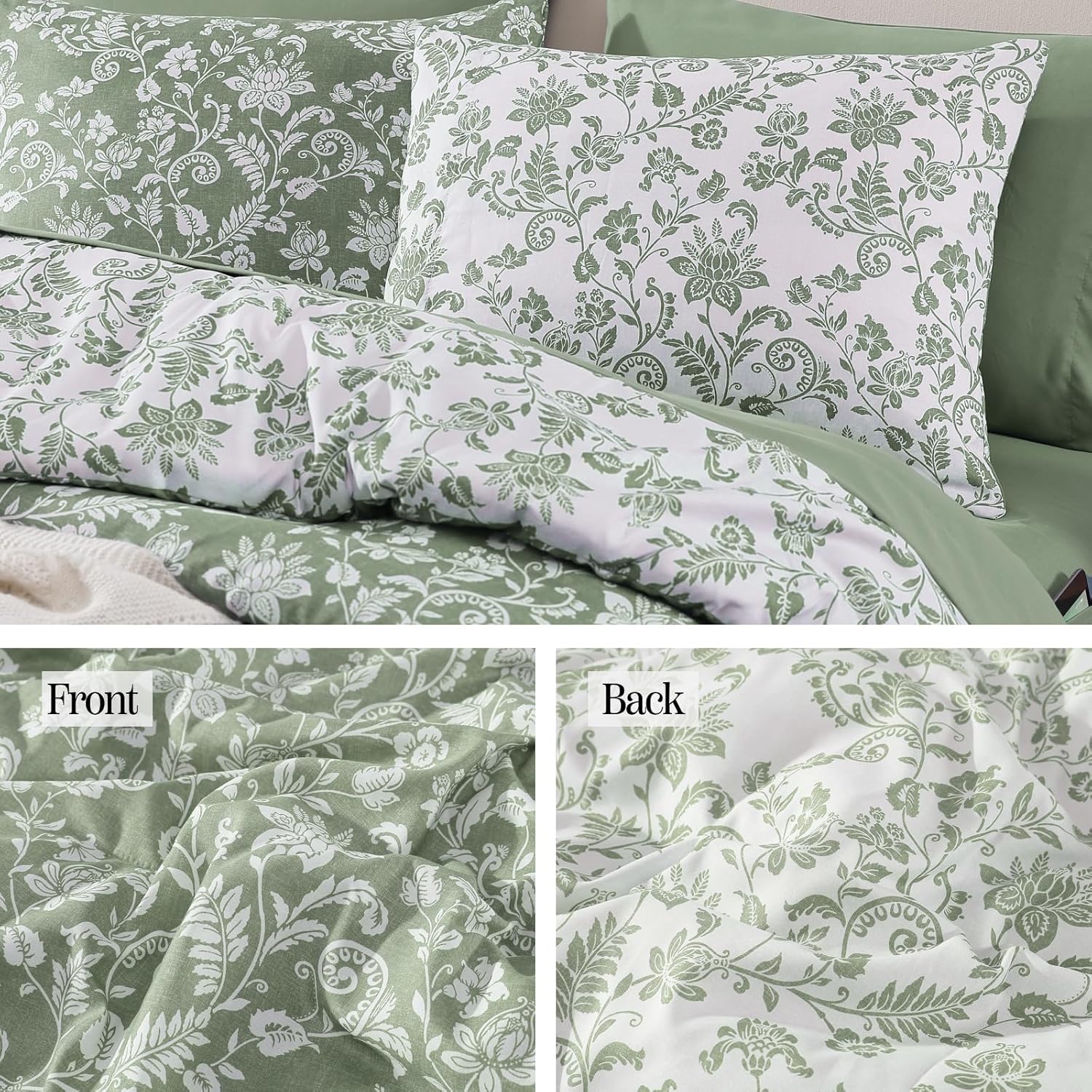Botanical Flowers Comforter Set