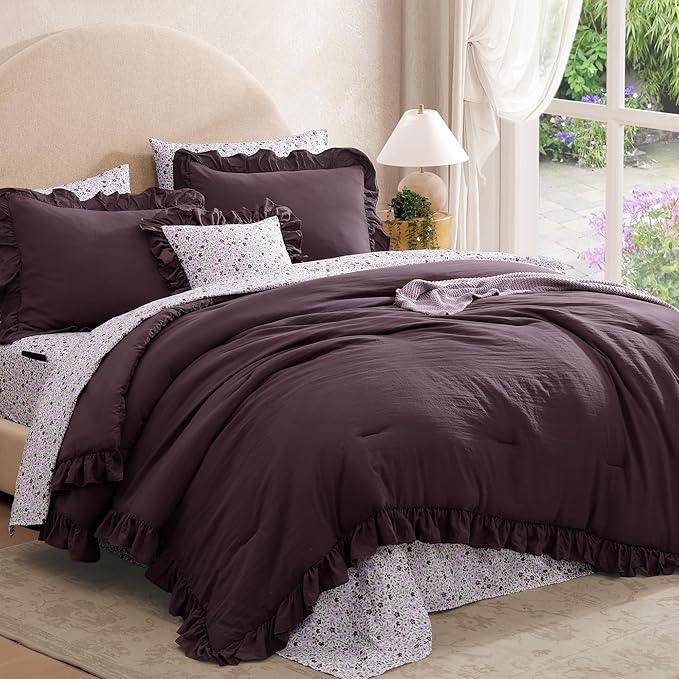Melex Ruffle Comforter Set
