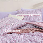 Melex Puff 7-piece Bed in a Bag Comforter Set with Sheets