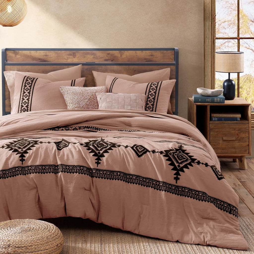 Melex Embroidery Comforter Set
