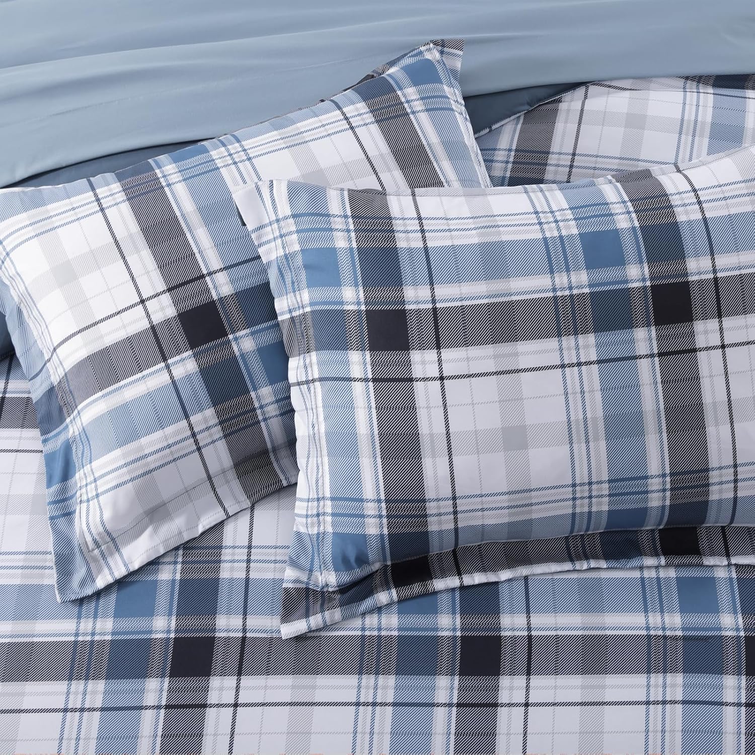 Melex Plaid Comforter Set